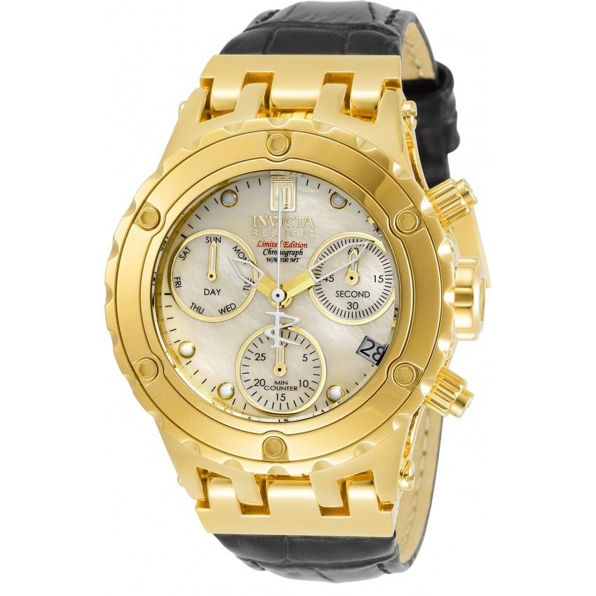 Invicta Women's 30488 Jason Taylor Black Leather Watch