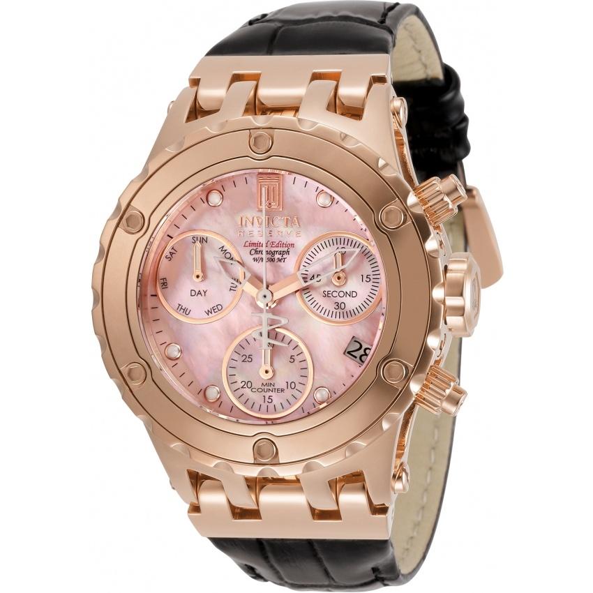 Invicta Women's 30490 Jason Taylor Black Leather Watch