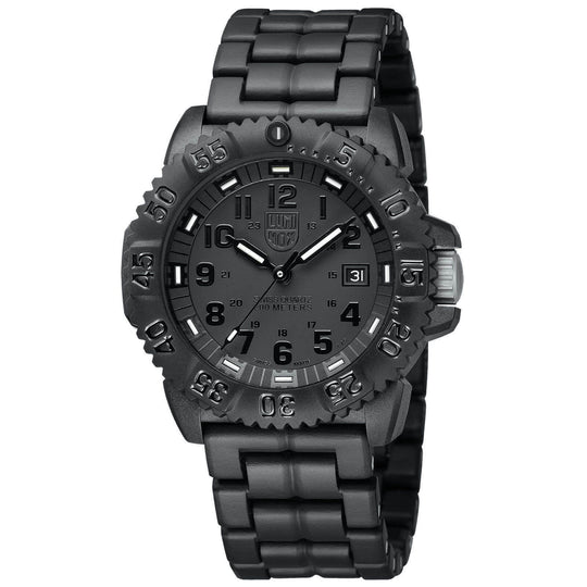 Luminox Men's 3052.BO Navy Seal Black Rubber Watch