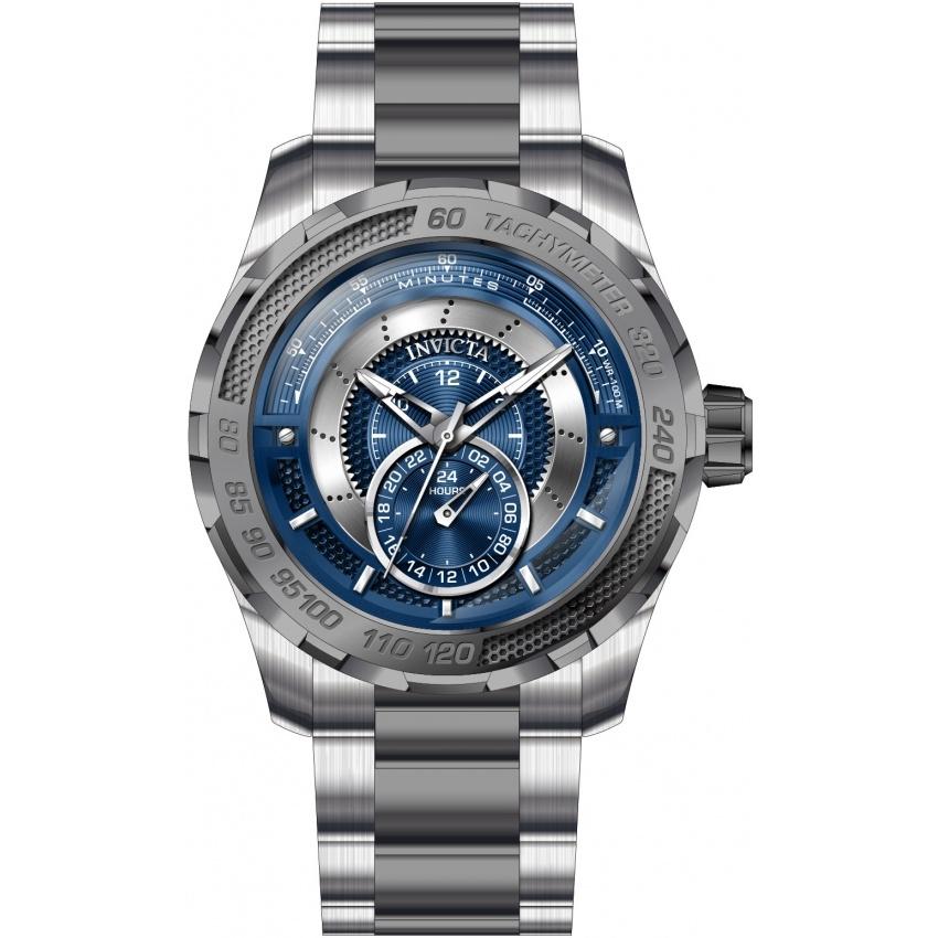 Invicta Men's 30569 S1 Rally Gunmetal and Silver Stainless Steel Watch