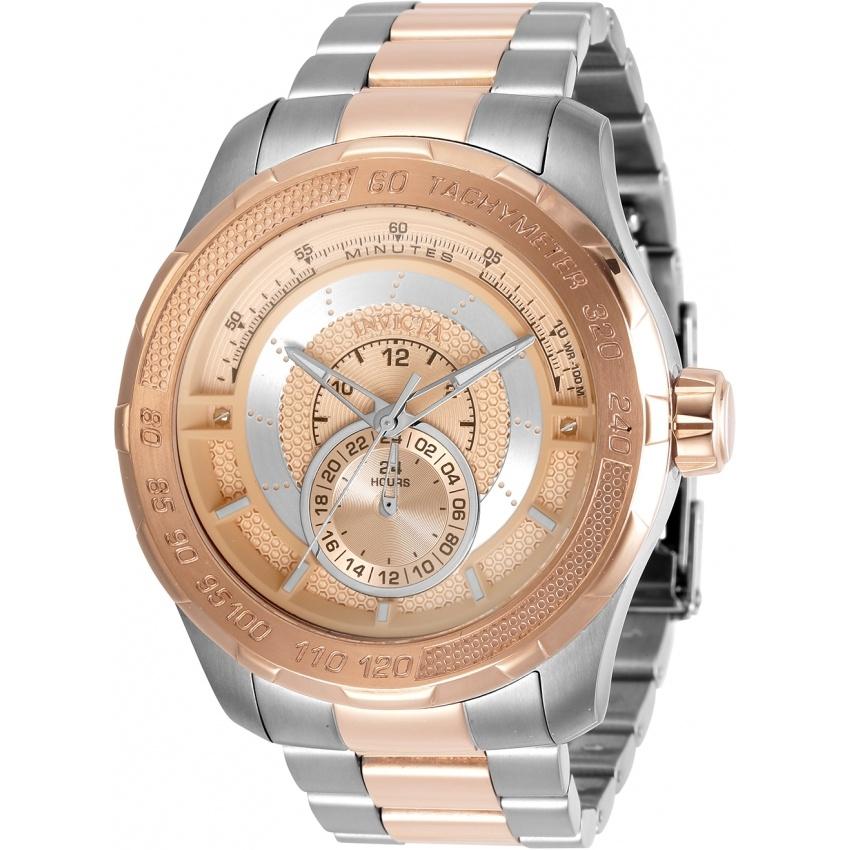Invicta Men's 30571 S1 Rally Rose-Tone and Silver Stainless Steel Watch