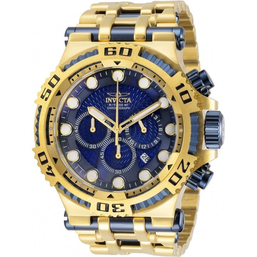 Invicta Men's 30645 Speedway Gold-Tone and Blue Inserts Stainless Steel Watch