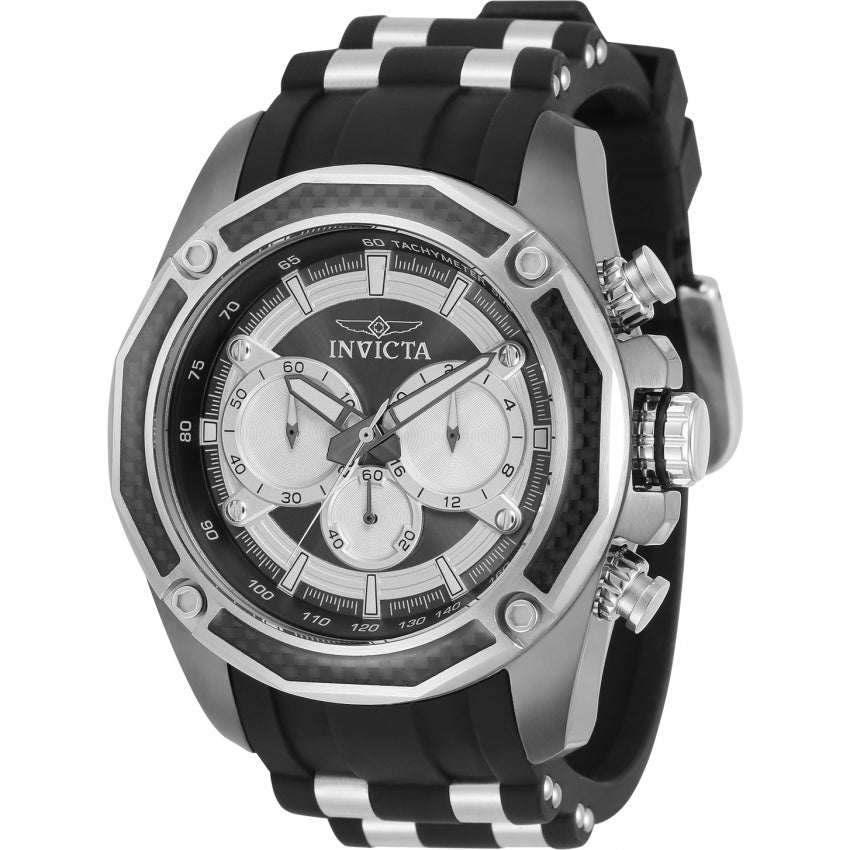 Invicta Men's 30651 Pro Diver Black and Silver Stainless Steel Watch