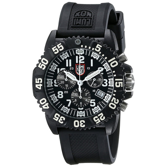 Luminox Men's 3081 Evo Navy Seal Chronograph Black Polyurethane Watch