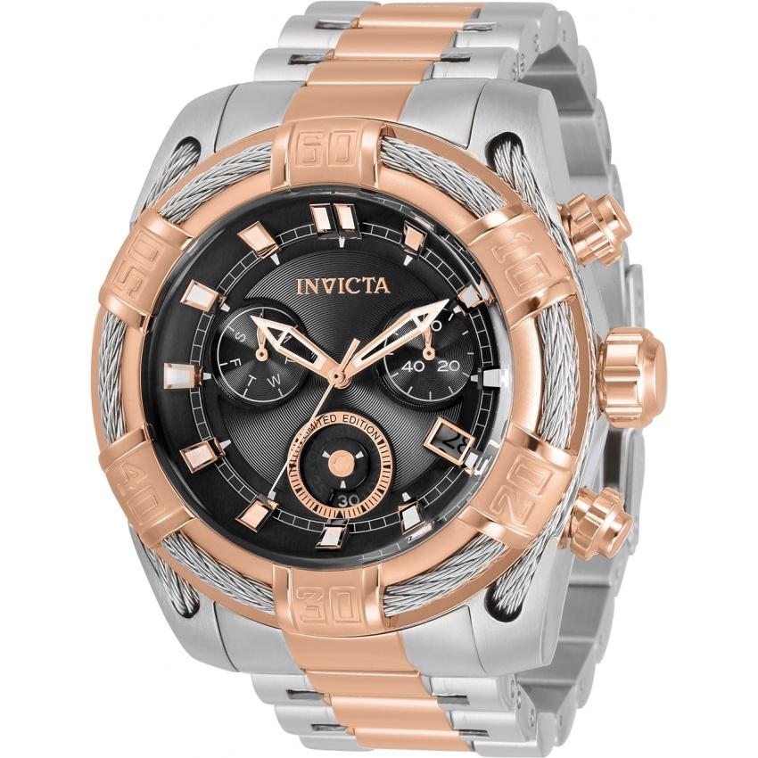 Invicta Men&#39;s 30824 Bolt Rose-Tone and Silver Stainless Steel Watch