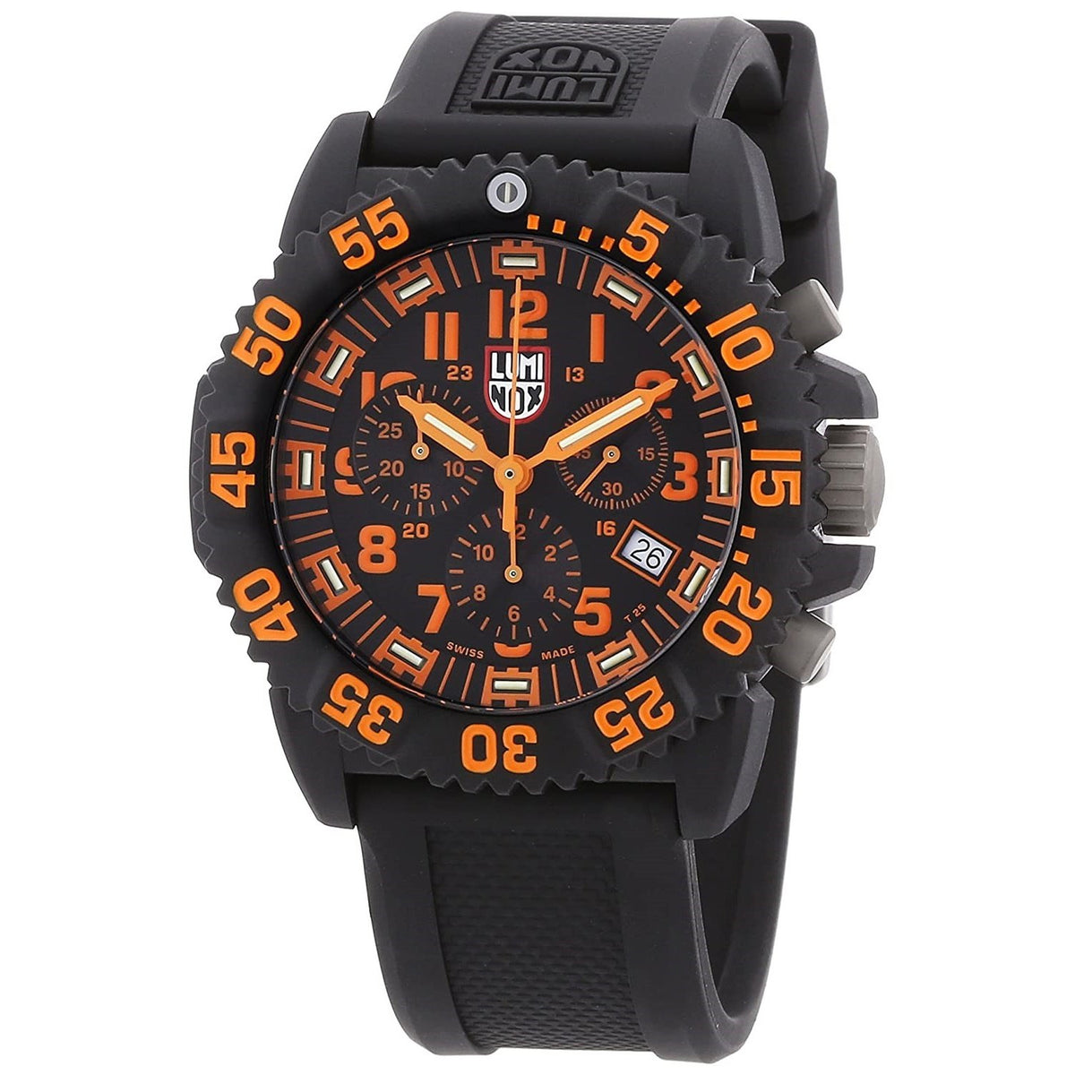 Luminox Men&#39;s 3089 Evo Navy Seal Chronograph Black Polyurethane Watch