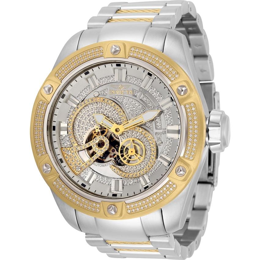 Invicta Men&#39;s 30913 Bolt Automatic Gold-Tone and Silver Stainless Steel Watch