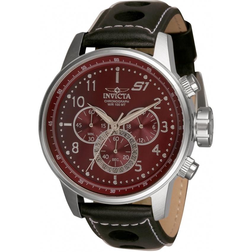 Invicta Men's 30915 S1 Rally Black Leather Watch