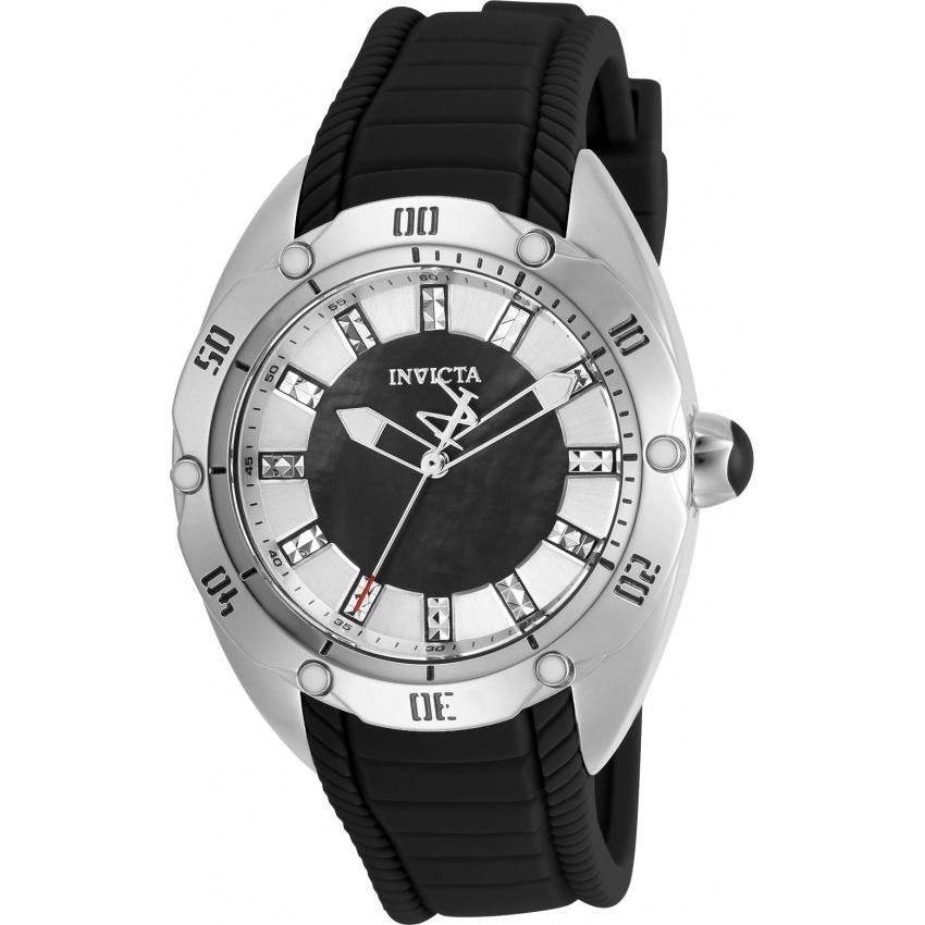 Invicta Women&#39;s 30971 Venom Automatic Black Silicone Watch