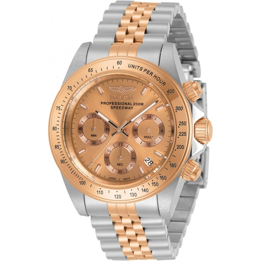 Invicta Men&#39;s 30994 Speedway Rose-Tone and Silver Stainless Steel Watch