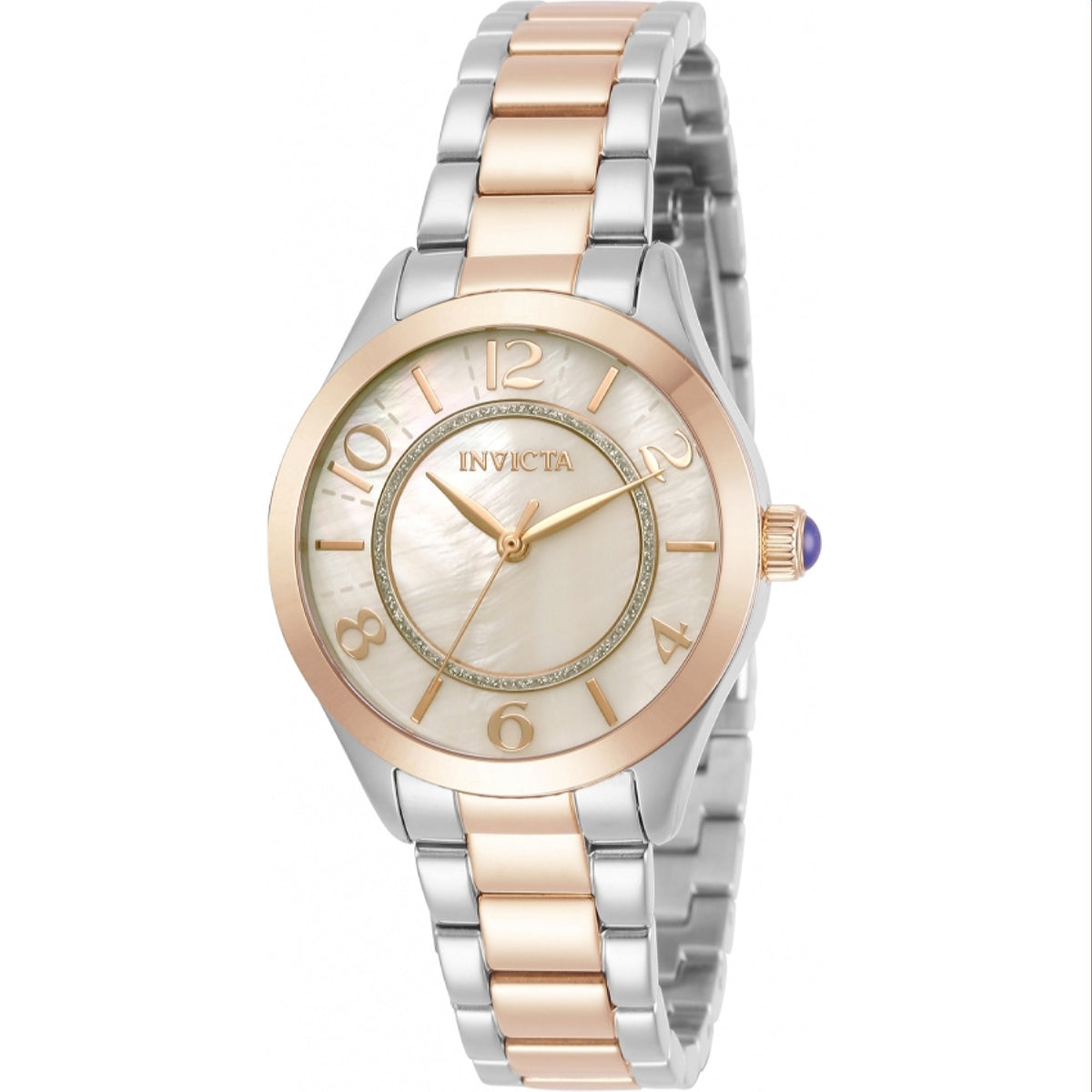 Invicta Women's 31109 Angel Rose-Tone and Silver Stainless Steel Watch