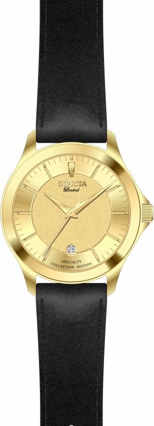Invicta Men's 31126 Specialty Black Leather Watch