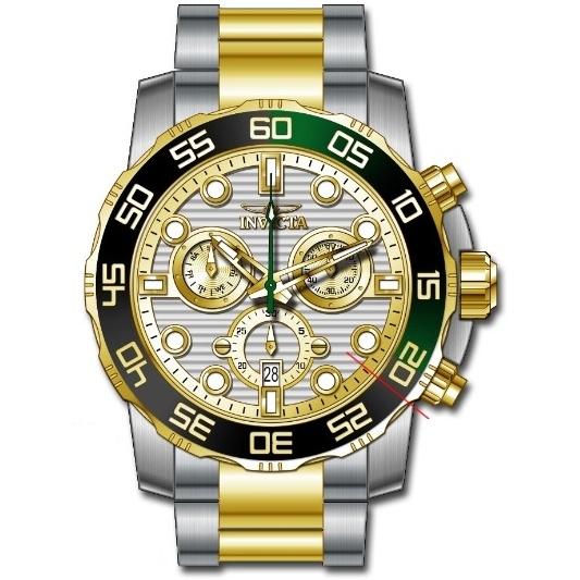 Invicta Men&#39;s 31291 Pro Diver Gold-Tone and Silver Stainless Steel Watch