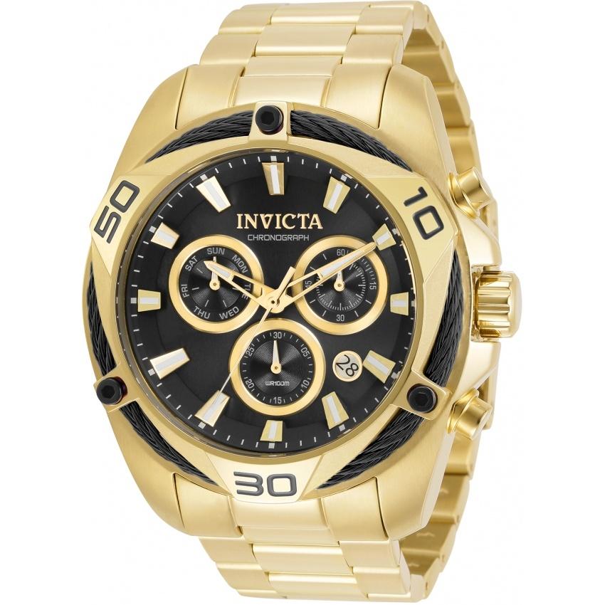 Invicta Men&#39;s 31325 Bolt Gold-Tone Silicone Watch