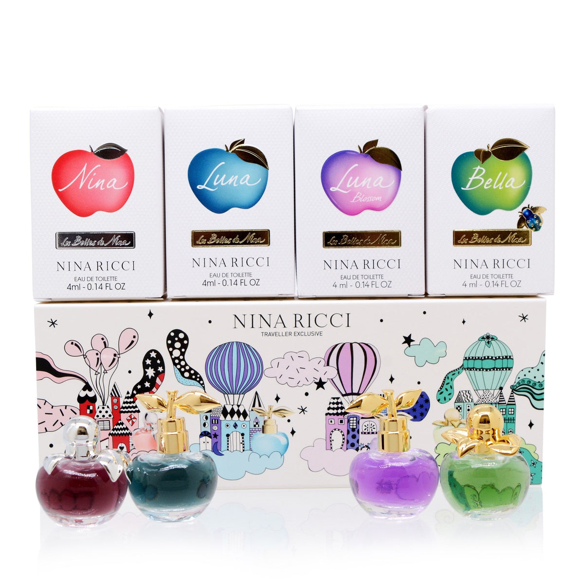 4 Pc Mini Set Nina Ricci  Traveller Exclusive For Women   