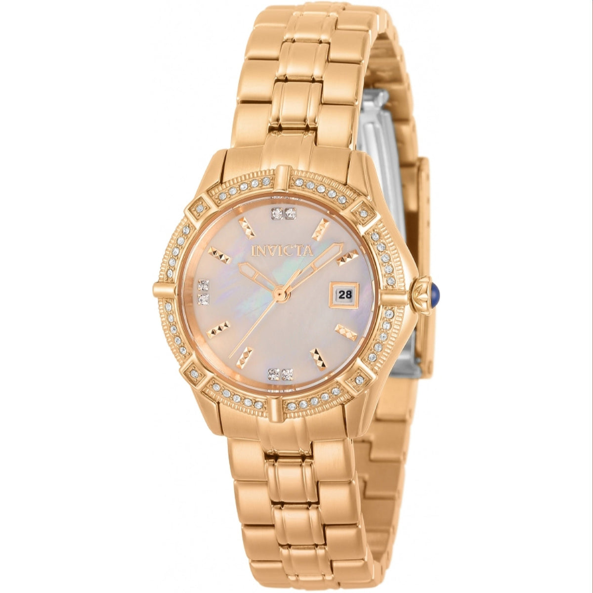 Invicta Women&#39;s 31373 Angel Rose-Tone Stainless Steel Watch