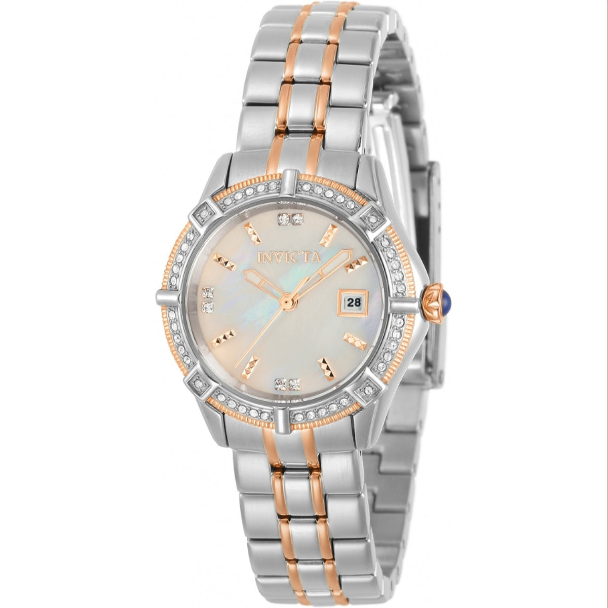 Invicta Women's 31375 Angel Rose-Tone and Silver Stainless Steel Watch