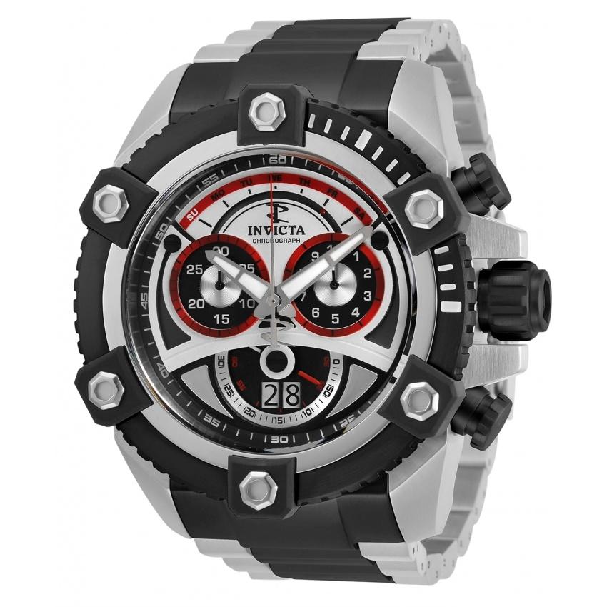 Invicta Men's 31415 Reserve Octane Black and Silver Stainless Steel Watch