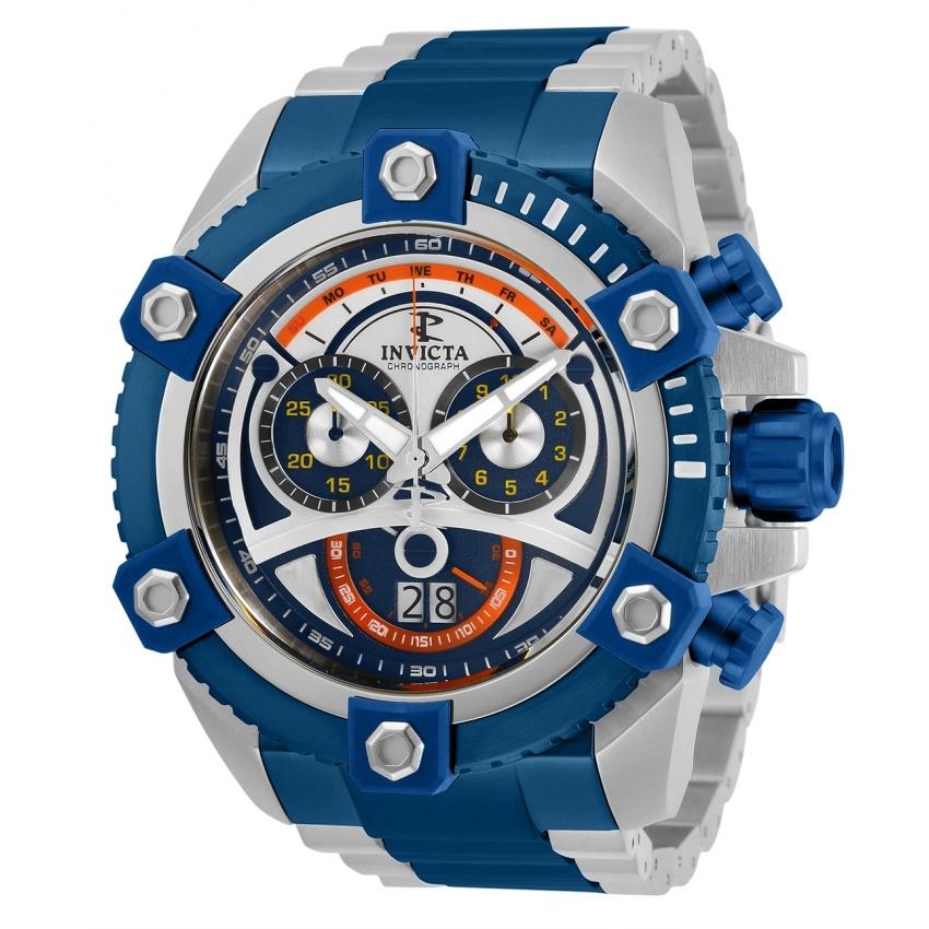 Invicta Men&#39;s 31416 Reserve Octane Blue and Silver Stainless Steel Watch