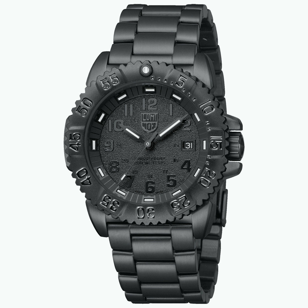Luminox Men&#39;s 3152.BO Navy Seal Colormark Black Stainless Steel Watch