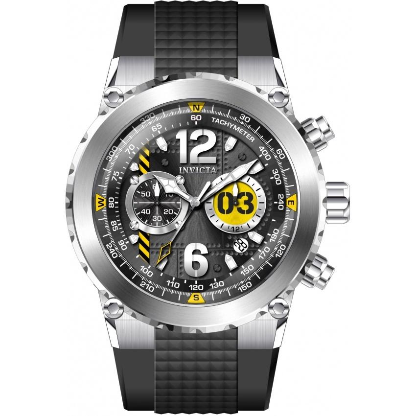 Invicta Men's 31579 Aviator Black Silicone Watch