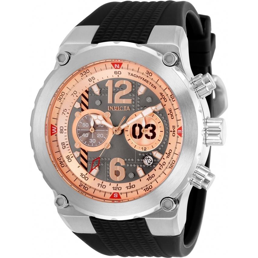 Invicta Men's 31580 Aviator Black Silicone Watch