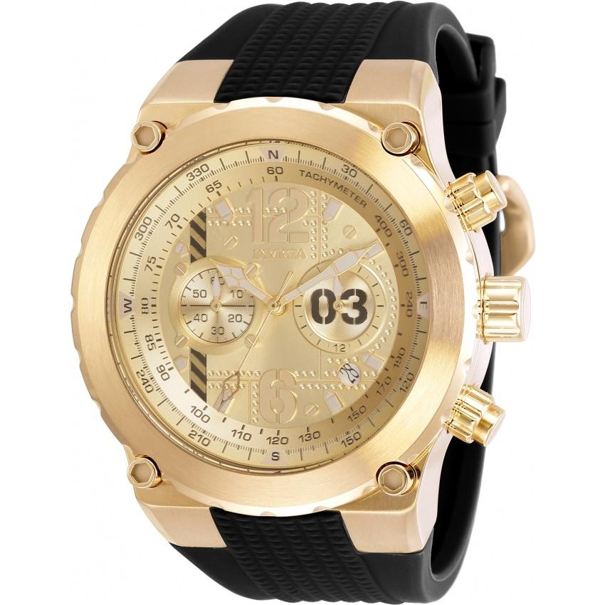 Invicta Men's 31582 Aviator Black Silicone Watch
