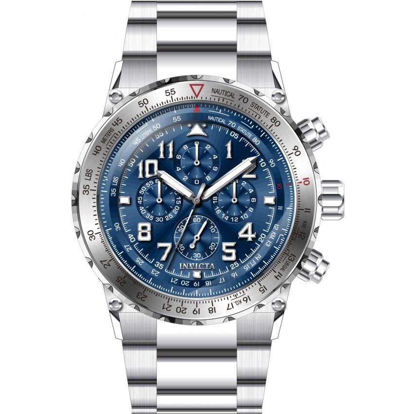 Invicta Men's 31586 Aviator Black Silicone Watch