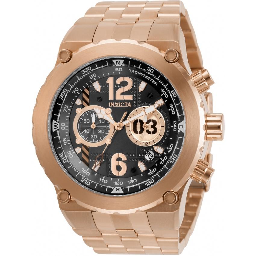 Invicta Men's 31593 Aviator Rose-Tone and Silver Stainless Steel Watch