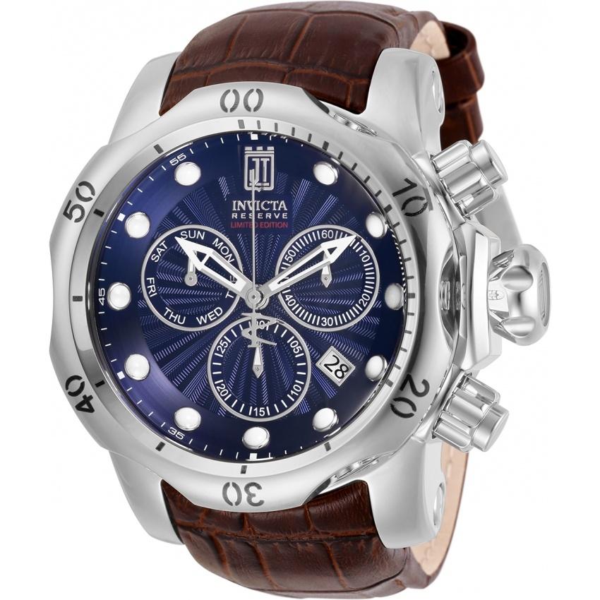 Invicta Men's 31648 Jason Taylor Automatic Black Leather Watch