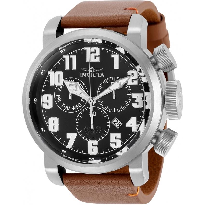 Invicta Men's 31681 Aviator Brown Leather Watch