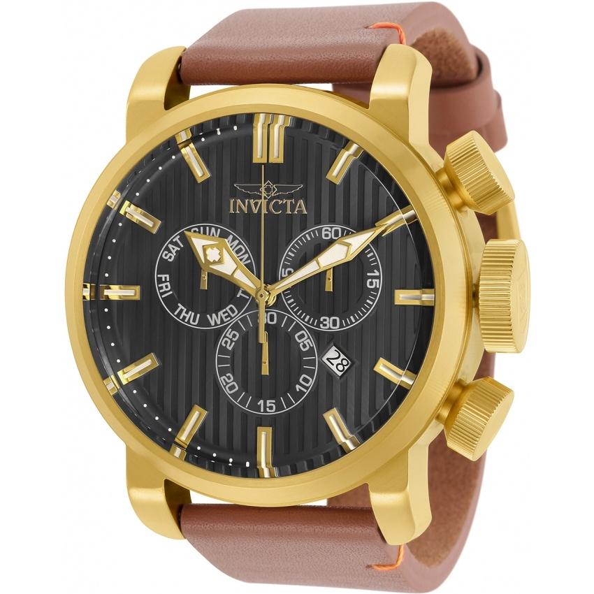 Invicta Men's 31772 Aviator Brown Leather Watch