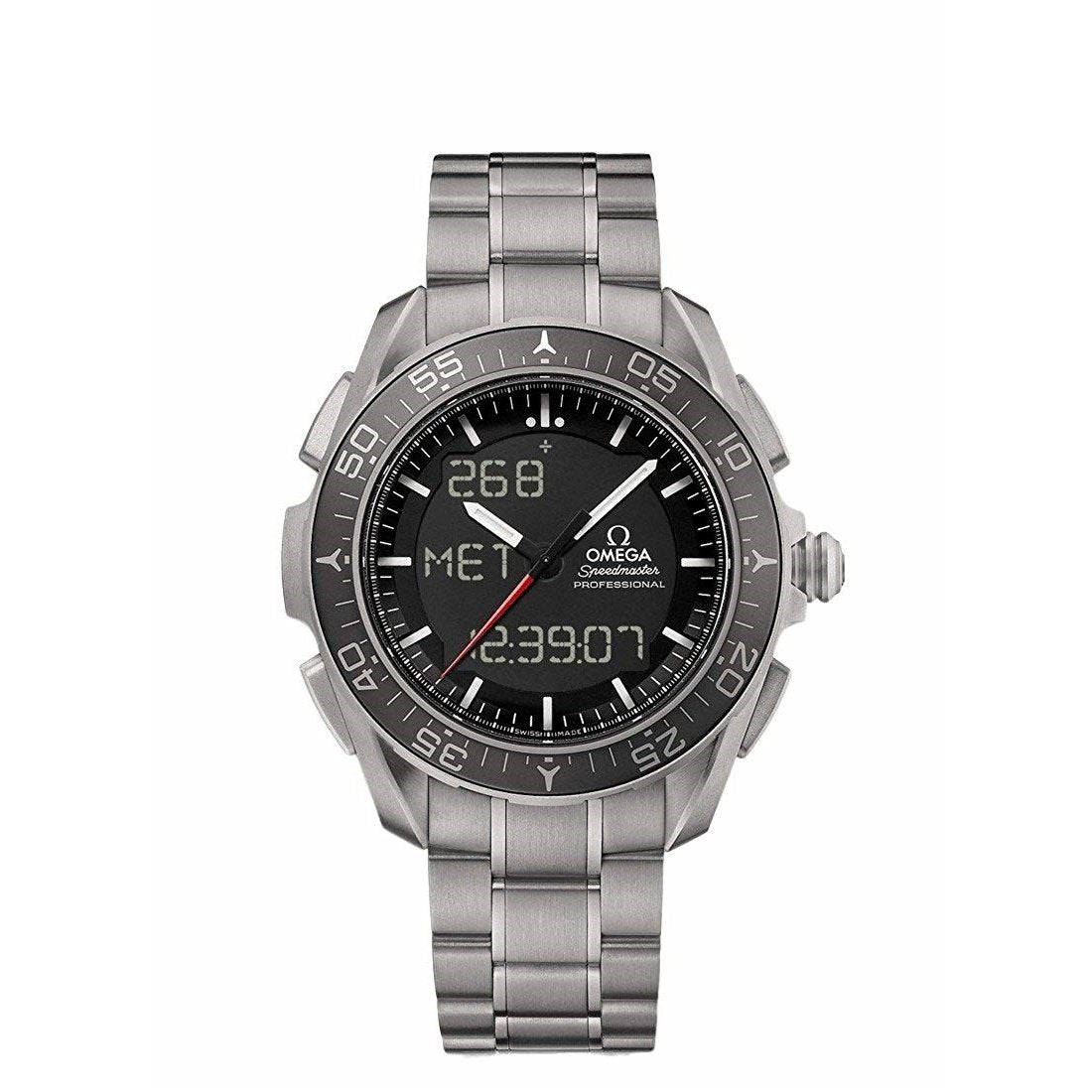 Omega Men&#39;s 318.90.45.79.01.001 Speedmaster Skywalker Chronograph Titanium Watch