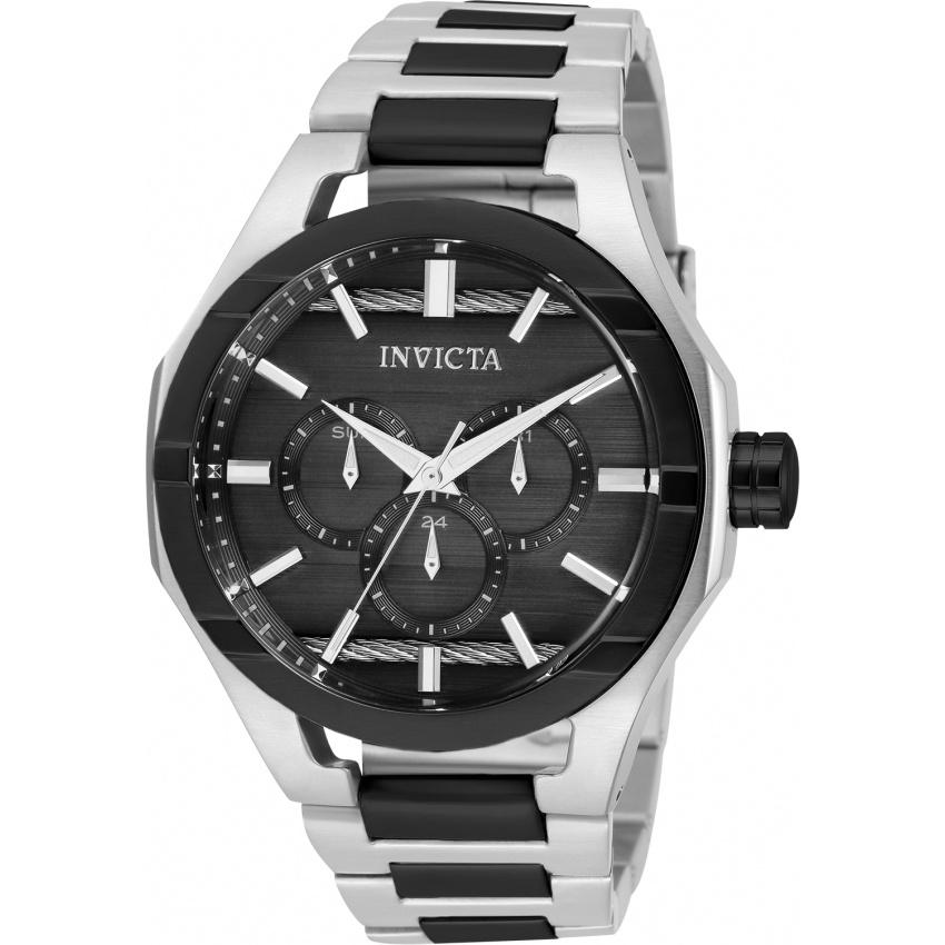 Invicta Men&#39;s 31828 Bolt Black and Silver Stainless Steel Watch