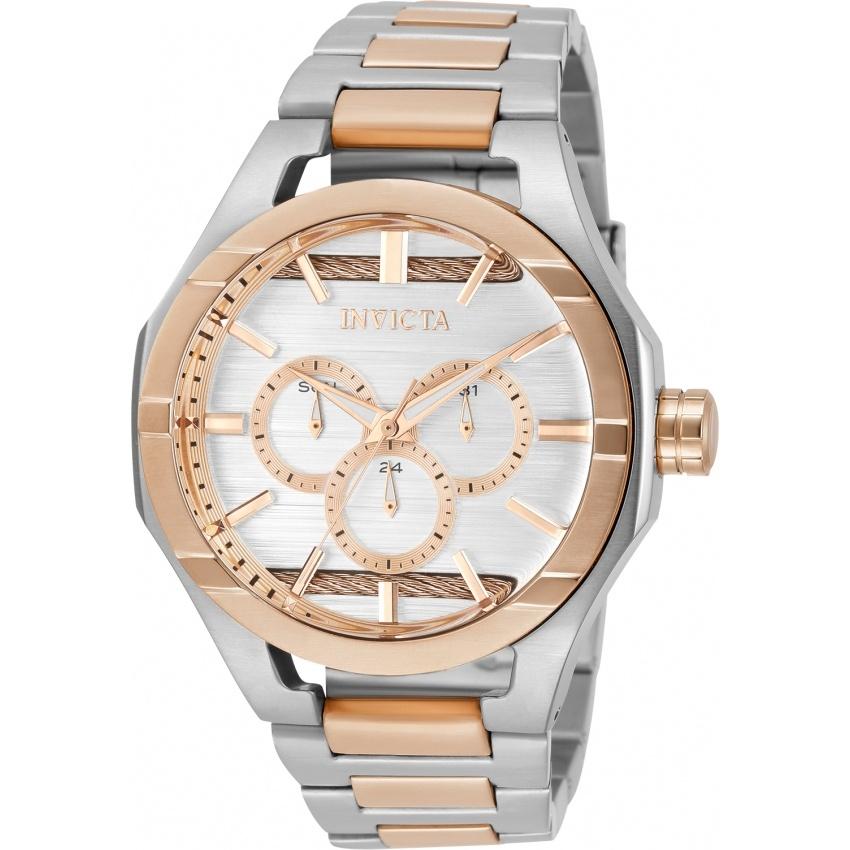 Invicta Men&#39;s 31833 Bolt Rose-Tone and Silver Stainless Steel Watch