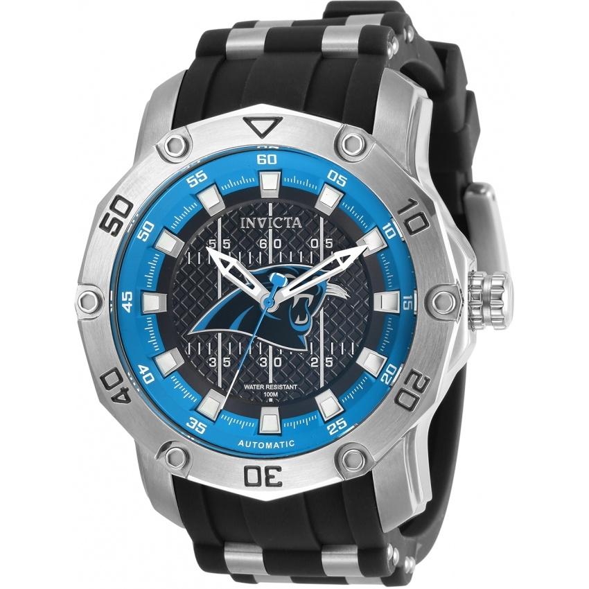 Invicta Men&#39;s 32012 NFL Panthers Automatic Silicone Watch