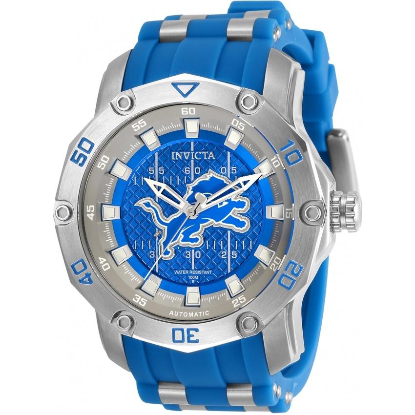 Invicta Men&#39;s 32018 NFL Lions Automatic Silicone Watch