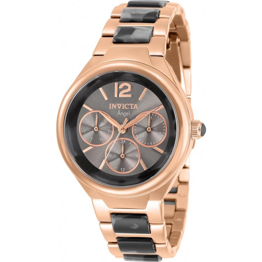 Invicta Women's 32073 Angel Rose-Tone and Silver Stainless Steel Watch