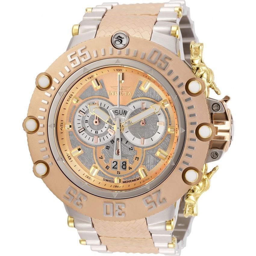 Invicta Men&#39;s 32112 Subaqua Rose-Tone and Silver Stainless Steel Watch