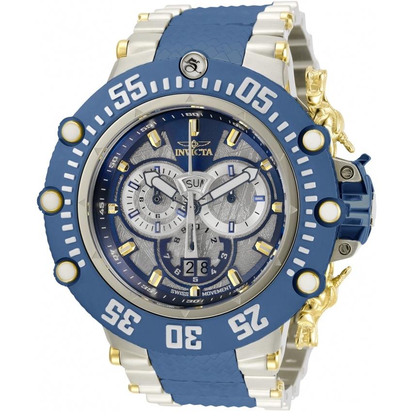Invicta Men&#39;s 32113 Subaqua Blue and Gold-Tone Inserts Stainless Steel Watch