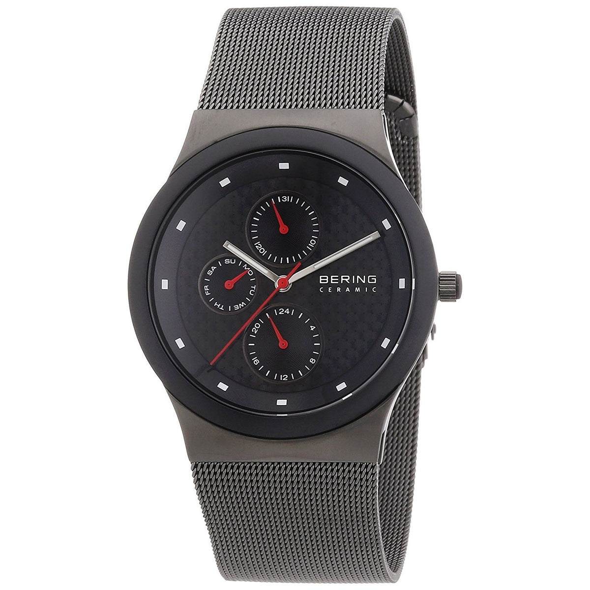 Bering Men&#39;s 32139-222 Ceramic Multi-Function Grey Stainless Steel Watch