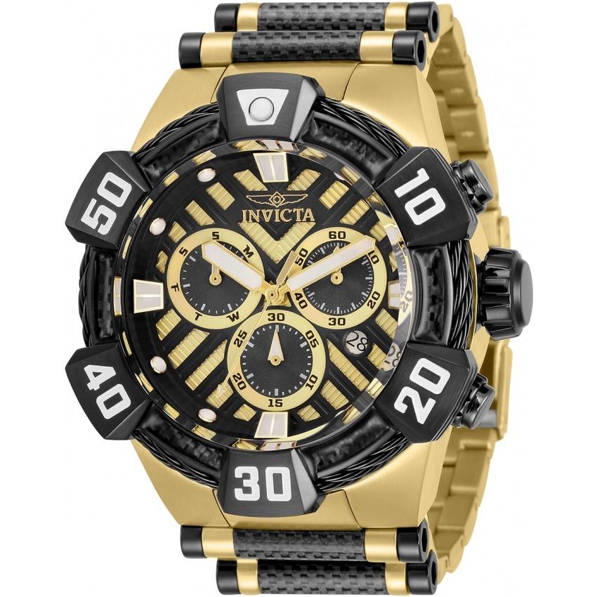 Invicta Men&#39;s 32282 Bolt Gold-Tone and Black Inserts Stainless Steel Watch