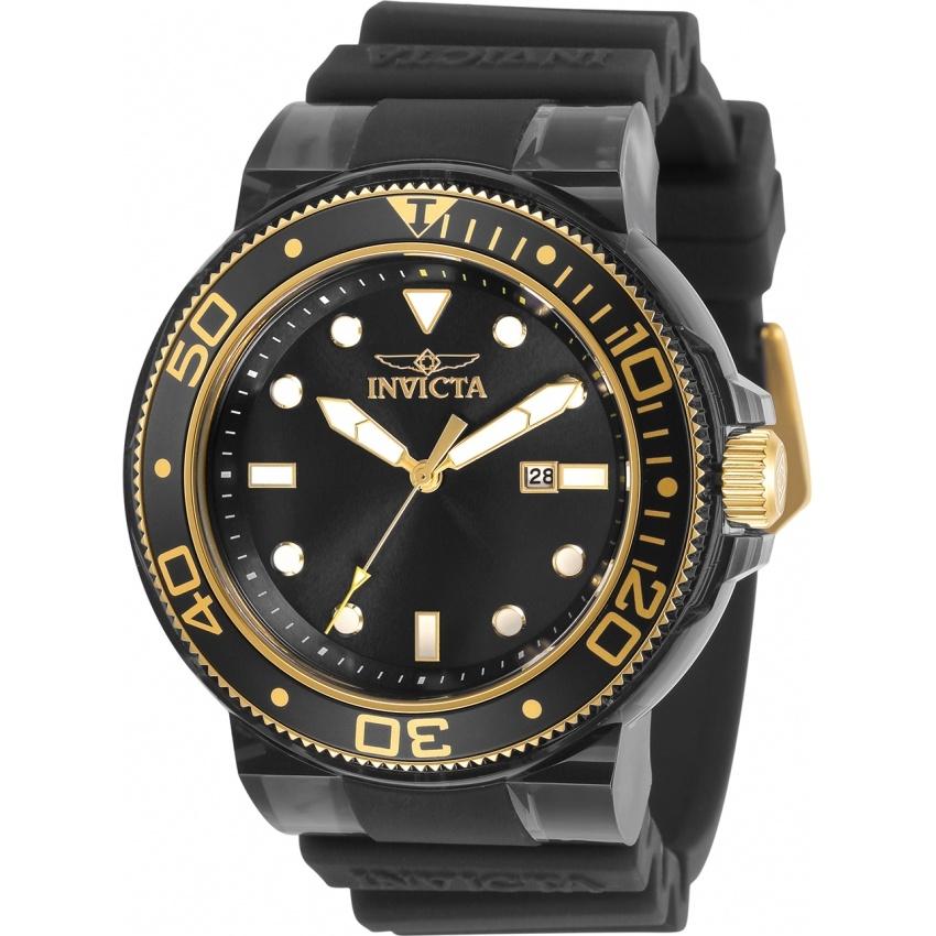 Invicta Men&#39;s 32337 Pro Diver Black Silicone Watch