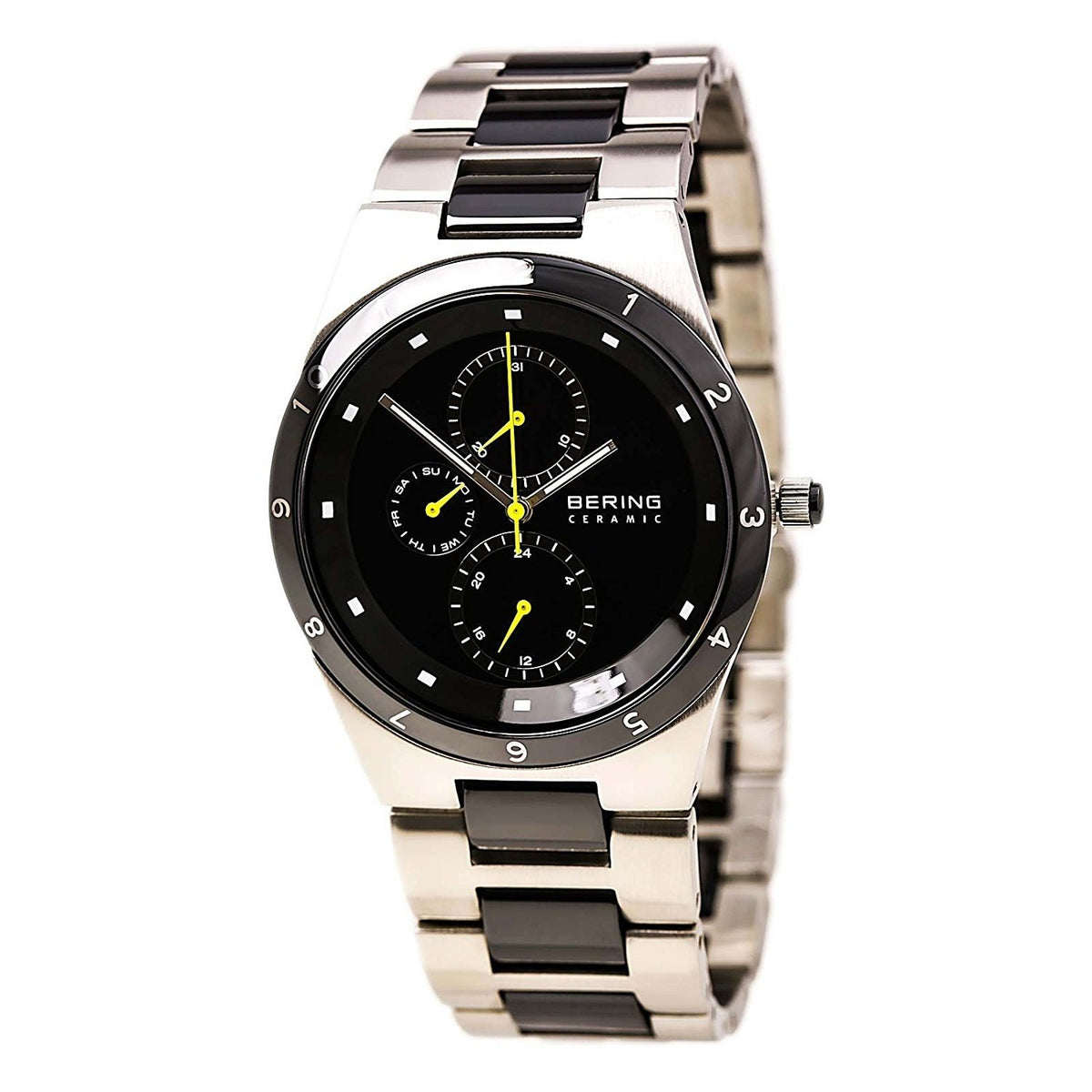 Bering Men&#39;s 32339-722 Ceramic Multi-Function Two-Tone Stainless steel and Ceramic Watch
