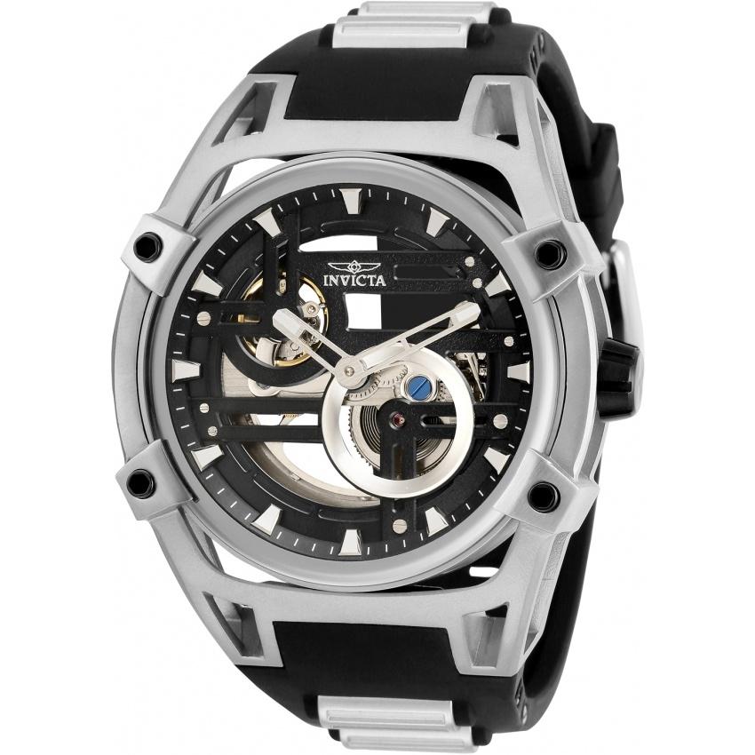 Invicta Men's 32353 Akula Automatic Black and Silver Polyurethane and Stainless Steel Watch