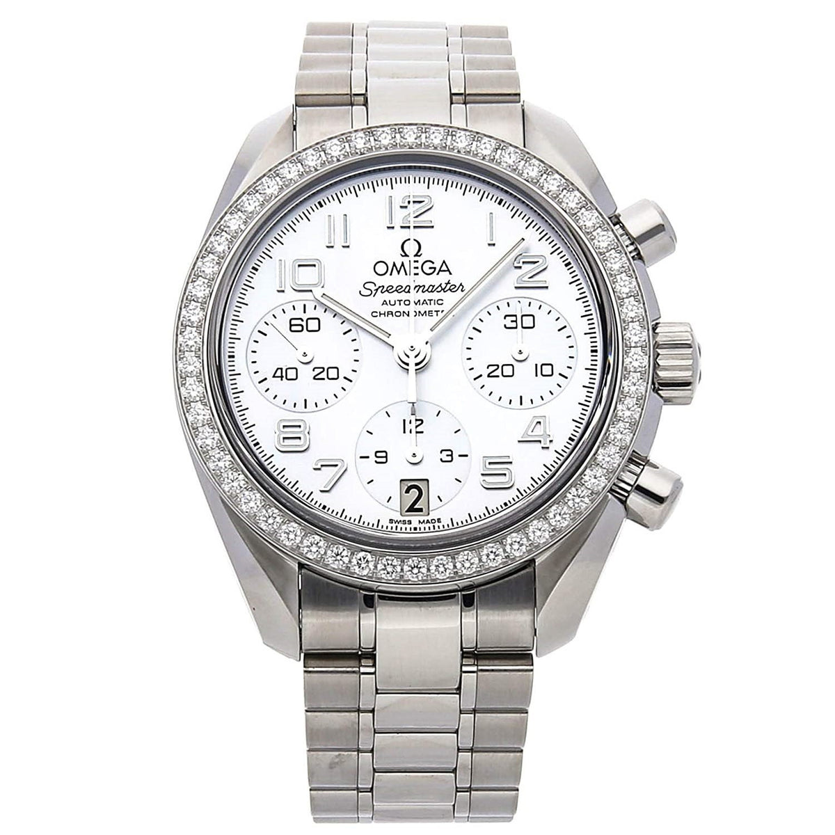 Omega Women's 324.15.38.40.05.001 Speedmaster Chronograph Stainless Steel Watch