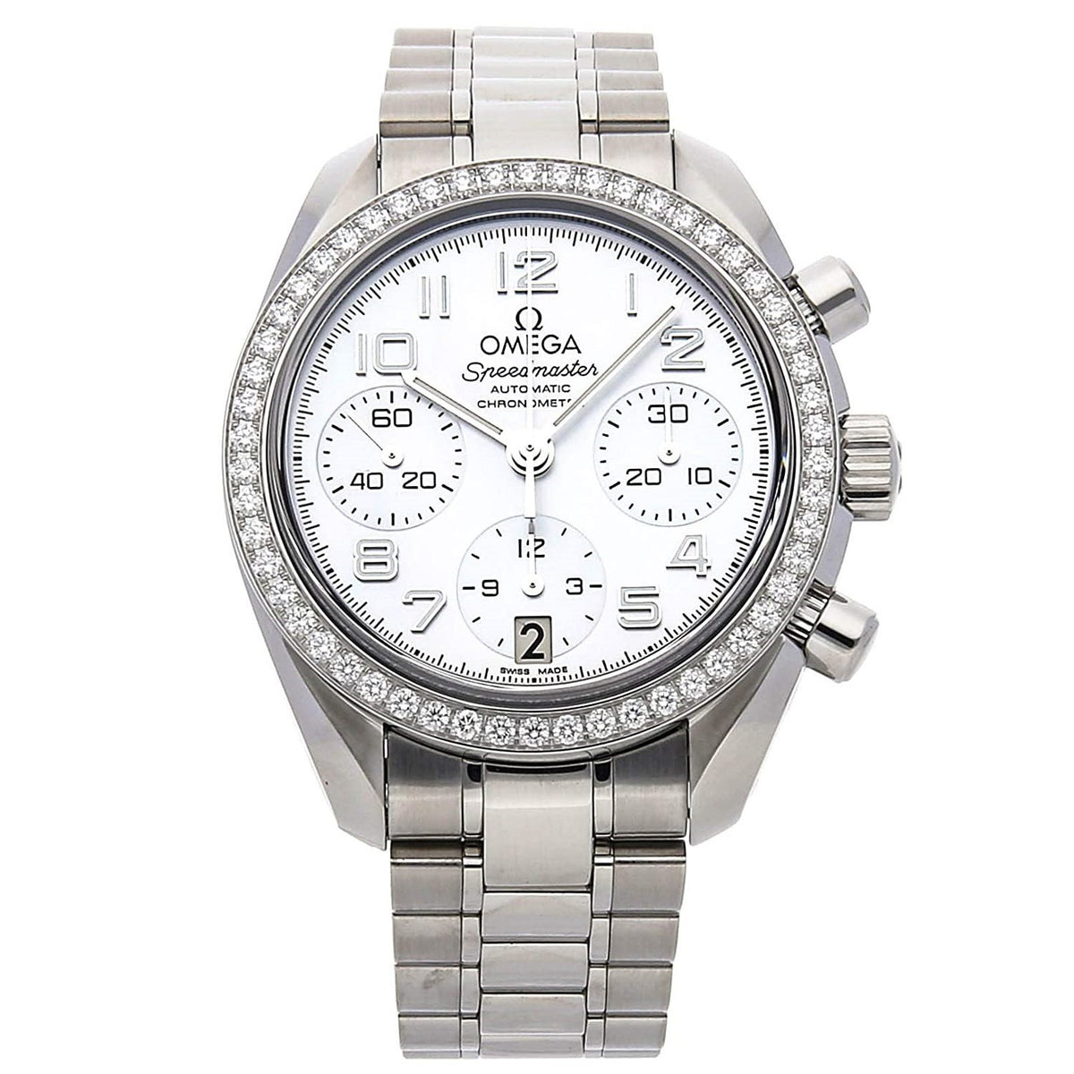 Omega Women&#39;s 324.15.38.40.05.001 Speedmaster Chronograph Stainless Steel Watch