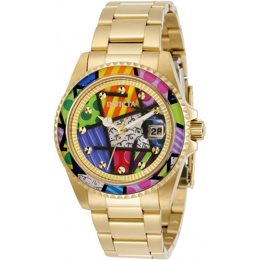 Invicta Women's 32412 Britto Pro Diver Black Polyurethane Watch