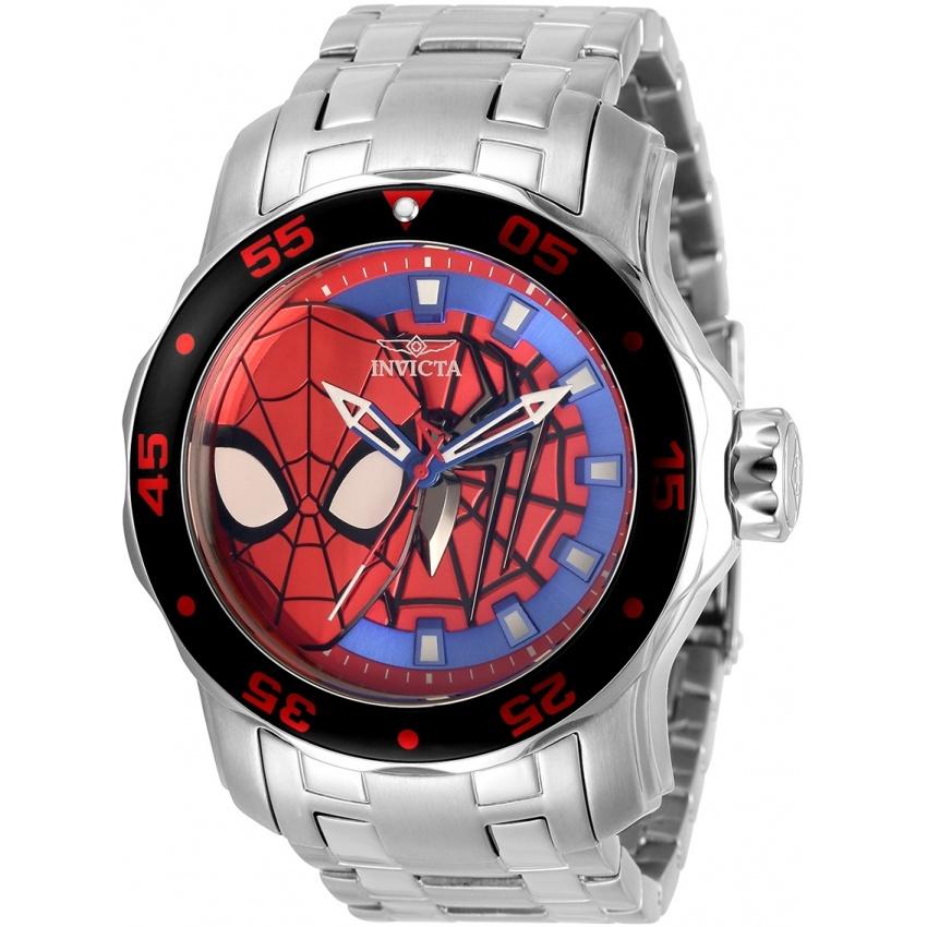 Invicta Men&#39;s 32418 Marvel Spiderman Black and Blue Stainless Steel Watch