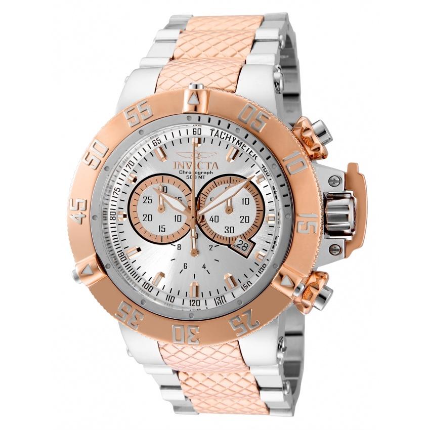Invicta Men&#39;s 32467 Subaqua Noma III Rose-Tone and Silver Stainless Steel Watch